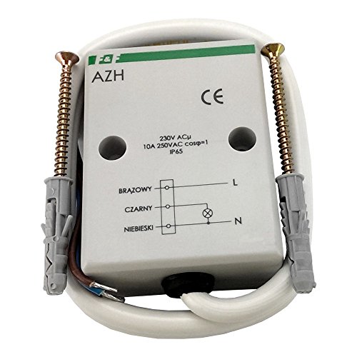 Dämmerungsschalter mit Internen Licht Sensor Dämmerungssensor Lichtsensor regulierbar Dämmerungssautomat AZH F&F 1016 von F2