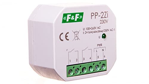 Elektromagnetische Relais 2Z 16A 100-265V AC (160A/20ms) PP-2Zi-230V f&f 5908312598572 von F2