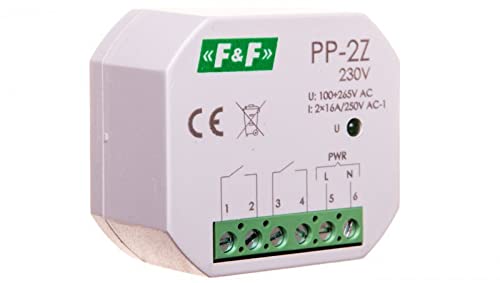 Elektromagnetische Relais 2Z 16A 100-265V AC PP-2Z-230V f&f 5908312598558 von F2