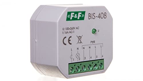 Relais bistabil 1Z 16A 230V AC BIS-408 f&f 5908312598282 von F2