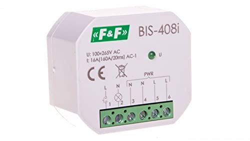 Relais bistabil 1Z 16A 230V AC Inrush BIS-408i f&f 5908312598299 von F2