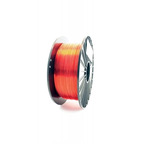 F3D® 3D Drucker PET-G Filament | ø1.75mm | 200g Spool Spule | Transparent orange | Glänzendes | Geruchslos Druckmaterialien | für FDM/FFF 3D-Drucker | Tolerantie: ±0.02mm von F3D Filament