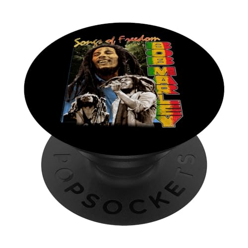 Bob Marley Freedom Vintage Reggae Musik von Rock Off PopSockets Klebender PopGrip Bob Marley Freedom Vintage Reggae Musik von Rock Off PopSockets Klebender PopGrip von F4nt4stic