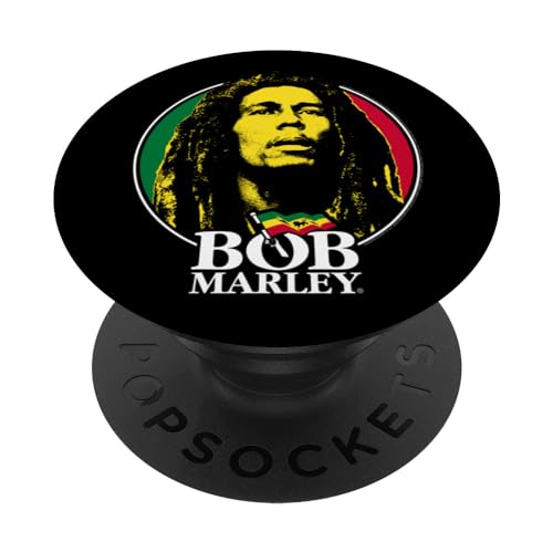 Bob Marley Logo Badge Reggae Musik von Rock Off PopSockets Klebender PopGrip Bob Marley Logo Badge Reggae Musik von Rock Off PopSockets Klebender PopGrip von F4nt4stic