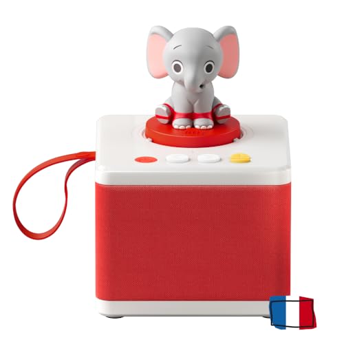 FABA-Geschichtenerzähler – Audio-Box mit Klangfigur „Ele, der Elefant“ – Lernspielzeug, Französische Version, für Kinder von 0 bis 6 Jahren von FABA