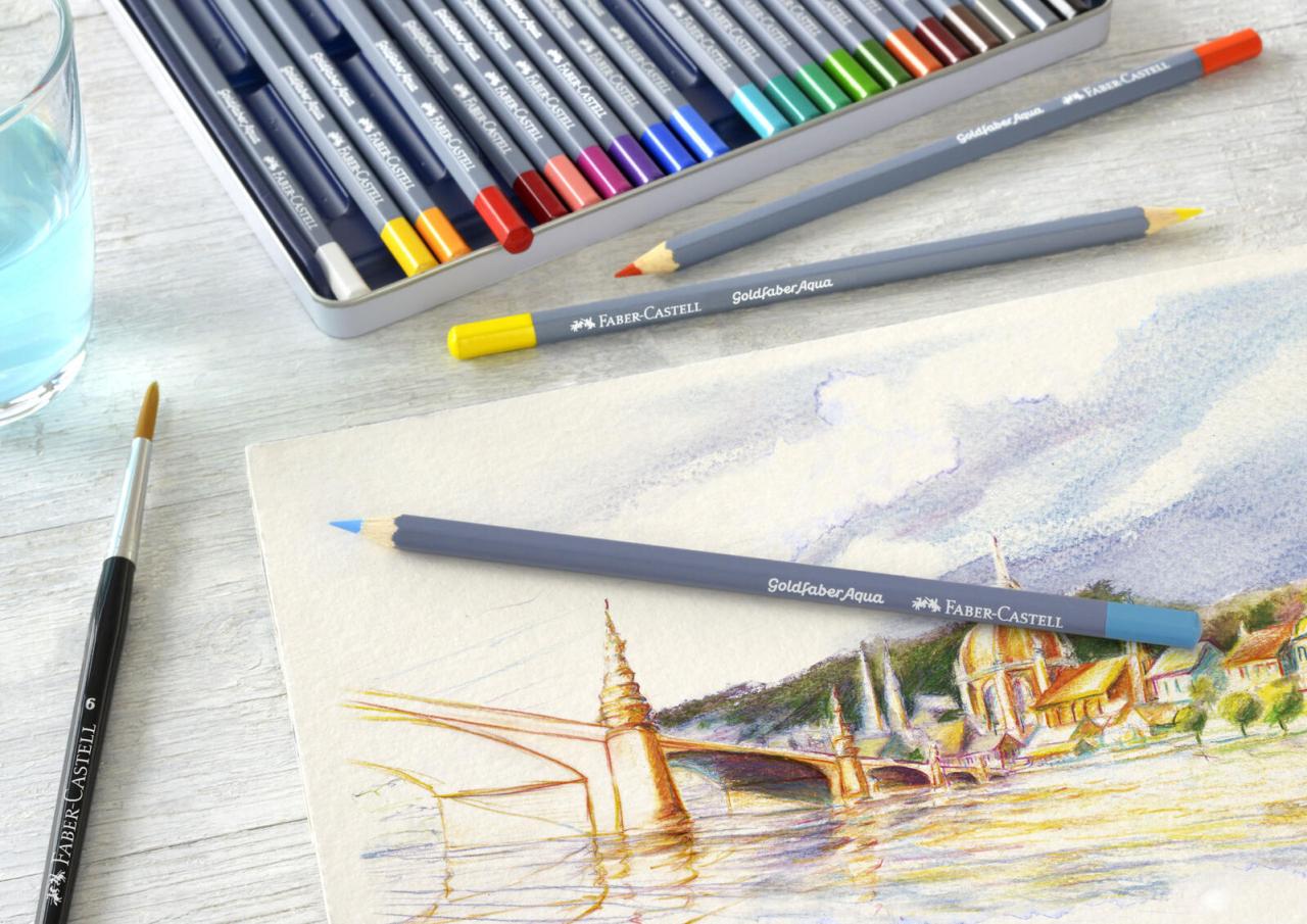 FABER-CASTELL Aquarellstifte Mehrfarbig von FABER-CASTELL