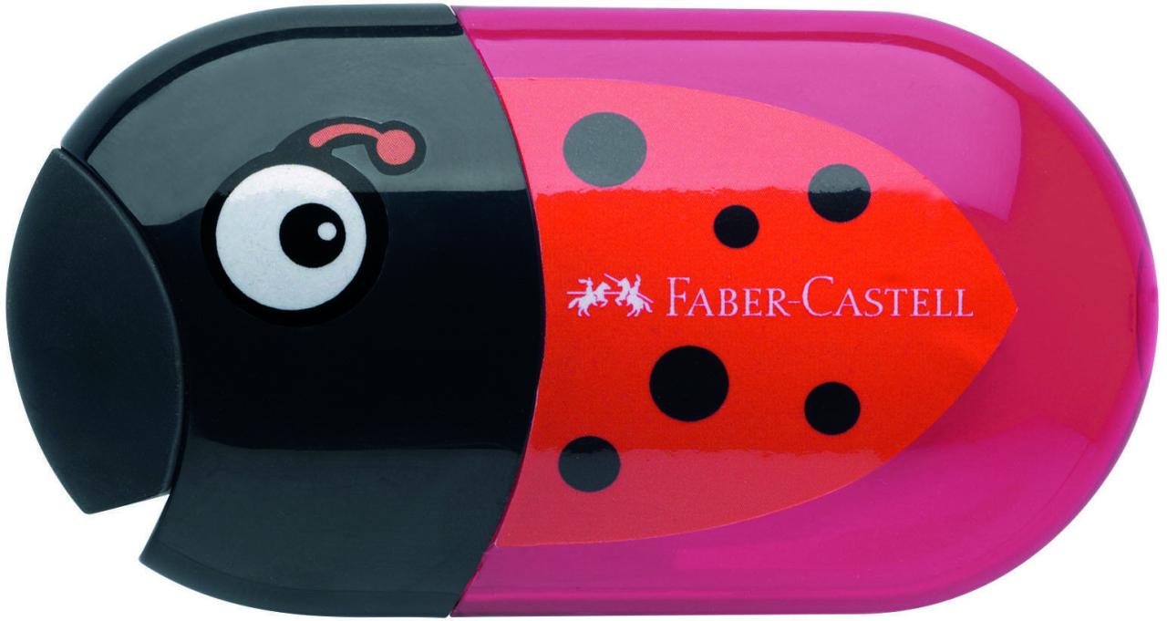 FABER-CASTELL Dosenspitzer doppelt schwarz/rot von FABER-CASTELL