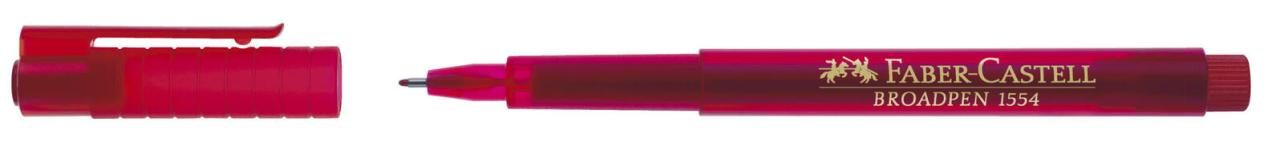 FABER-CASTELL Fineliner Broadpen 0.8 mm Rot von FABER-CASTELL