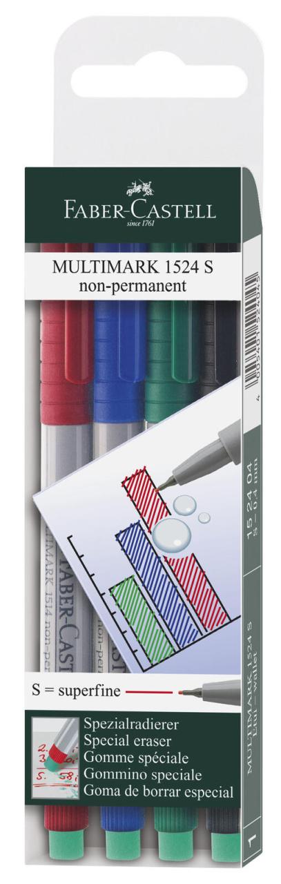 FABER-CASTELL Multimark 1524 S non-permanent Folienstifte-Set 0.4 mm Mehrfarbig FABER-CASTELL Multimark 1524 S non-permanent Folienstifte-Set 0.4 mm Mehrfarbig von FABER-CASTELL