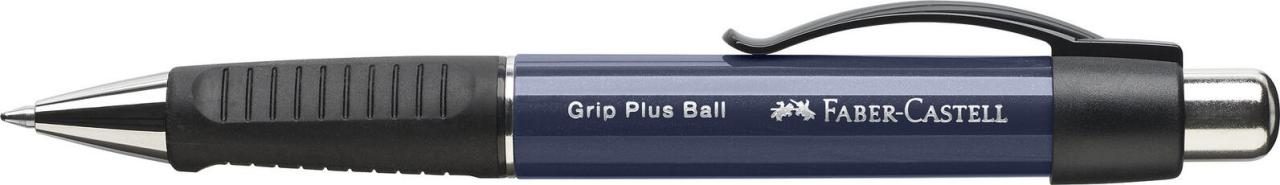 FABER-CASTELL Kugelschreiber KS Grip Plus Ball M Navy Blue 0.5 mm Blau von FABER-CASTELL