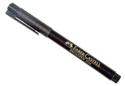 Faber-Castell Faber Castell Faserschreiber Broadpen 1554 schwarz 10 Stck von FABER CASTELL