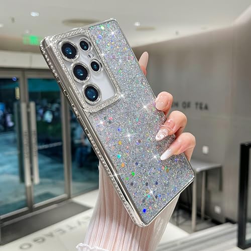 FABSPARK Schutzhülle für Samsung Galaxy S22 Ultra, Glitzer, Kristall, Strass, Pailletten, glänzend, glänzend, luxuriös, galvanisiert, ästhetisch, niedlich, vollständiger Schutz für Samsung Galaxy S22 FABSPARK Schutzhülle für Samsung Galaxy S22 Ultra, Glitzer, Kristall, Strass, Pailletten, glänzend, glänzend, luxuriös, galvanisiert, ästhetisch, niedlich, vollständiger Schutz für Samsung Galaxy S22 von FABSPARK