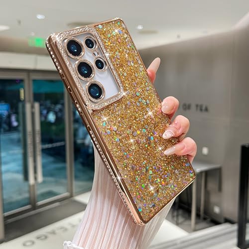 FABSPARK Schutzhülle für Samsung Galaxy S23 Ultra, Glitzer, Kristall, Strass, Pailletten, glänzend, glänzend, luxuriös, galvanisiert, ästhetisch, niedlich, vollständiger Schutz für Samsung Galaxy S23 FABSPARK Schutzhülle für Samsung Galaxy S23 Ultra, Glitzer, Kristall, Strass, Pailletten, glänzend, glänzend, luxuriös, galvanisiert, ästhetisch, niedlich, vollständiger Schutz für Samsung Galaxy S23 von FABSPARK