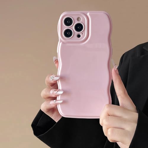 FABSPARK Schutzhülle für iPhone 16 Pro, einfaches Wellendesign, gewellter Rahmen, weiches Silikon, ästhetisch, Hellrosa FABSPARK Schutzhülle für iPhone 16 Pro, einfaches Wellendesign, gewellter Rahmen, weiches Silikon, ästhetisch, Hellrosa von FABSPARK
