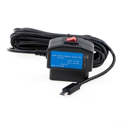 Automotive Dash Cam Hardwire Kit, USB Connector Port with Continuous Power and Low Voltage Safety Features (Straight) von FACAIIO
