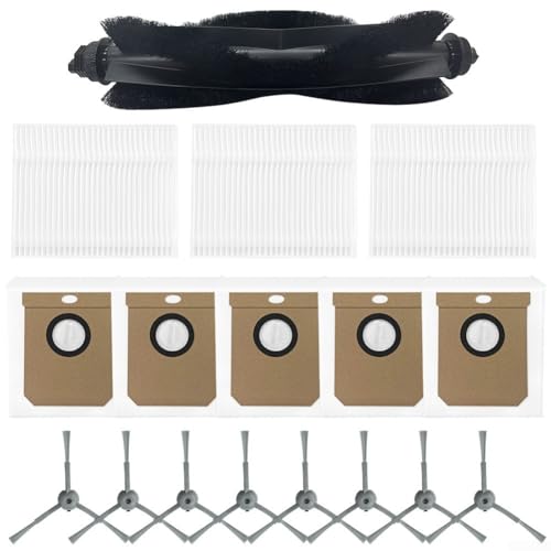FACAIIO Ersatzteile für Saugroboter Clean L50, L50 SES, L60, L60, Hauptbürste, Filter, Staubbeutel, Seitenbürsten (A) von FACAIIO