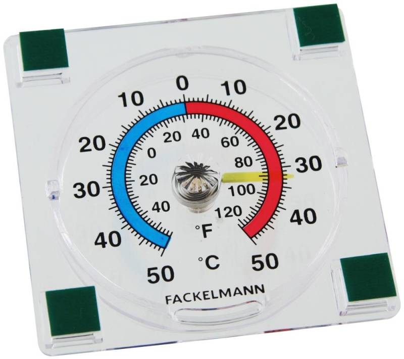 FACKELMANN Fackelmann Fensterthermometer Tecno 7,7 cm Wetterstation von FACKELMANN