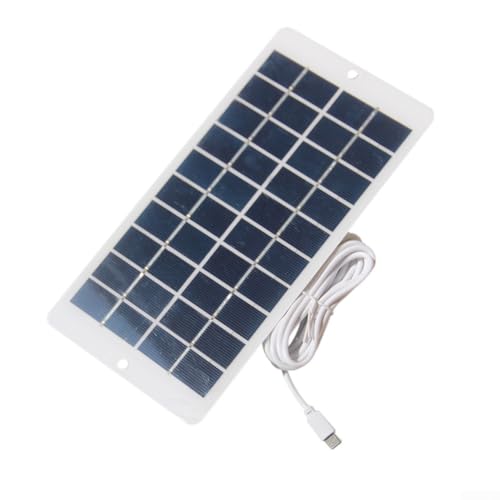 4,5 W 5 V Solarpanel-Akku-Ladegerät Polykristallines Silizium Solarmodule Kompatibel mit Handys, Powerbanks, Mini-Ventilatoren, LED-Lichtern, Heimkameras, 5-V-Geräten von FACULX