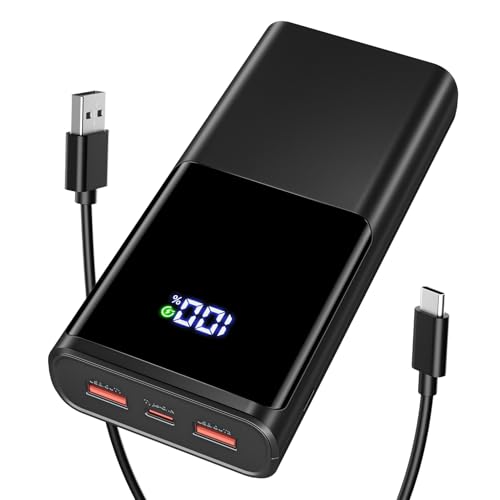 Power Bank 23800mAh, 22.5W Schnelllade Power Bank PD3.0 & QC4.0 Schnelles Aufladen USB C Externer Akku mit LED Display, 3 Ausgänge 3 Eingänge Kompatibel mit iPhone Samsung Xiaomi Huawei etc Power Bank 23800mAh, 22.5W Schnelllade Power Bank PD3.0 & QC4.0 Schnelles Aufladen USB C Externer Akku mit LED Display, 3 Ausgänge 3 Eingänge Kompatibel mit iPhone Samsung Xiaomi Huawei etc von FAHEFANA
