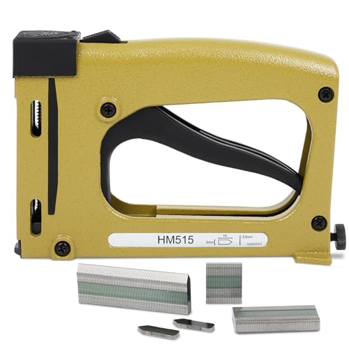 FAHKNS Punkt-Treiber für Rahmenwerkzeug, Haushalt kleine DIY-Werkzeuge 1000 Punkte für flexible und starre Rahmen, Nagelpistole für Fotorahmen, gelb FAHKNS Punkt-Treiber für Rahmenwerkzeug, Haushalt kleine DIY-Werkzeuge 1000 Punkte für flexible und starre Rahmen, Nagelpistole für Fotorahmen, gelb von FAHKNS