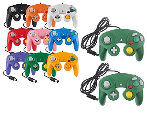 Controller Für Game Cube Weiß und Switch kabelgebunden Gamepad Joypad (Grün) von FAIRY TAIL & GLITZER FEE