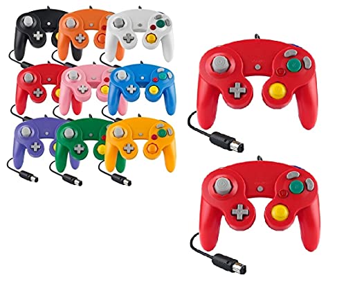 Controller Für Game Cube Weiß und Switch kabelgebunden Gamepad Joypad (Rot) [Video Game] von FAIRY TAIL & GLITZER FEE