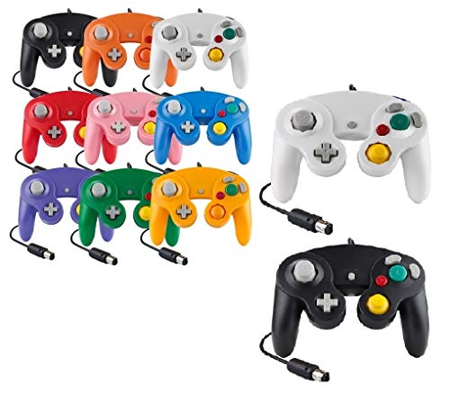 Controller Für Game Cube Weiß und Switch kabelgebunden Gamepad Joypad (Schwarz / Weiß) von FAIRY TAIL & GLITZER FEE