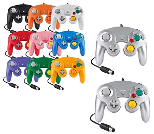 Controller Für Game Cube Weiß und Switch kabelgebunden Gamepad Joypad (Silber) von FAIRY TAIL & GLITZER FEE