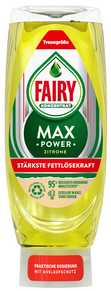 FAIRY Handspülmittel Max Power Zitrone, 545 ml von FAIRY