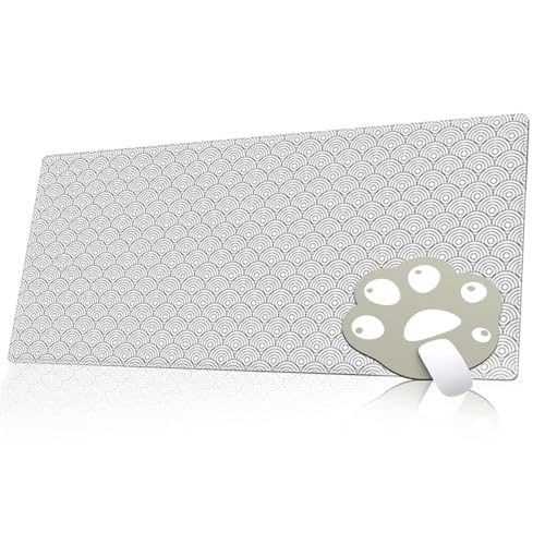 FAIRYGATE Gaming Mauspad XXL Mauspad weiß schwarz Mauspad XXL Gaming Mousepad Groß Schreibtischunterlage Mauspad mit Motiv rutschfeste Gummierte Unterseite und Genähte Kanten B6807-M FAIRYGATE Gaming Mauspad XXL Mauspad weiß schwarz Mauspad XXL Gaming Mousepad Groß Schreibtischunterlage Mauspad mit Motiv rutschfeste Gummierte Unterseite und Genähte Kanten B6807-M von FAIRYGATE