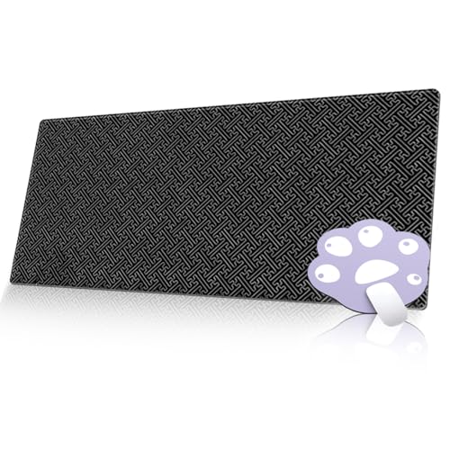 FAIRYGATE Gaming Mouspad Desk Mat XXL Gaming Mauspad 900 x 400 mm Mousepad Groß Vernähte Kanten Mouse Pad rutschfest Wasserdicht Schreibtischunterlage für Maus Tastatur Schwarz B6809-L FAIRYGATE Gaming Mouspad Desk Mat XXL Gaming Mauspad 900 x 400 mm Mousepad Groß Vernähte Kanten Mouse Pad rutschfest Wasserdicht Schreibtischunterlage für Maus Tastatur Schwarz B6809-L von FAIRYGATE