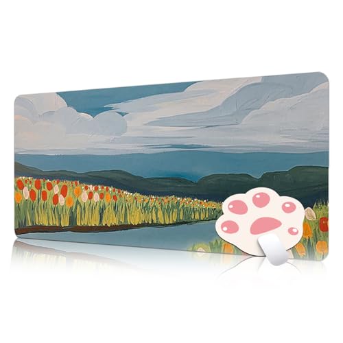 FAIRYGATE Maus Pad Schreibtisch Matte groß Schreibtisch Gaming Blumen Großes Waschbares PC Computer Tastatur Pad Glatte Oberfläche und Rutschfester Gummiboden Mauspad 900 X 400 X 3 MM B6109-L FAIRYGATE Maus Pad Schreibtisch Matte groß Schreibtisch Gaming Blumen Großes Waschbares PC Computer Tastatur Pad Glatte Oberfläche und Rutschfester Gummiboden Mauspad 900 X 400 X 3 MM B6109-L von FAIRYGATE