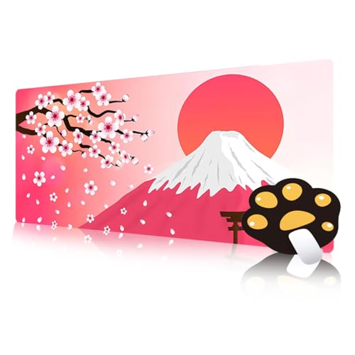 FAIRYGATE Mauspad Groß Schreibtisch Matte Gaming Mauspad XXL Großes Erweitertes Wasserdicht Glatte Oberfläche rutschfeste Gummiunterlage Genähte Anti Fray Kanten Rosa B5810-M FAIRYGATE Mauspad Groß Schreibtisch Matte Gaming Mauspad XXL Großes Erweitertes Wasserdicht Glatte Oberfläche rutschfeste Gummiunterlage Genähte Anti Fray Kanten Rosa B5810-M von FAIRYGATE