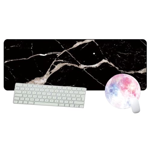 FAIRYGATE Mauspad XXL Schwarz Mauspad Erweitertes Gaming XXL Großes Computer Tastatur wasserdichte Schreibtischunterlage mit Genähten Kanten und Rutschfester Unterseite B5713-M FAIRYGATE Mauspad XXL Schwarz Mauspad Erweitertes Gaming XXL Großes Computer Tastatur wasserdichte Schreibtischunterlage mit Genähten Kanten und Rutschfester Unterseite B5713-M von FAIRYGATE