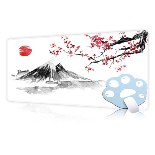 FAIRYGATE Mauspad groß weiß Gaming Mauspad für Esport Schreibtischunterlage Mousepad Anime B6506-M von FAIRYGATE