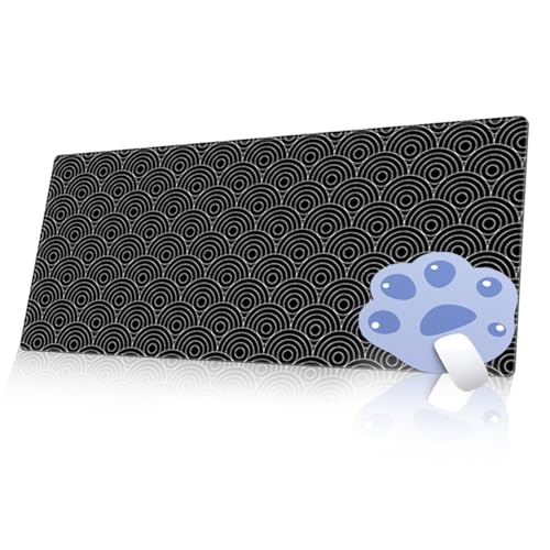 FAIRYGATE Mouse Mat Big Mousepad Schreibtischunterlage Gaming Mauspad 3 mm dick Schwarz Glatte Oberfläche und Rutschfester Gummiboden Arbeitsunterlage Schreibtisch Groß Desk Mat B6806-M FAIRYGATE Mouse Mat Big Mousepad Schreibtischunterlage Gaming Mauspad 3 mm dick Schwarz Glatte Oberfläche und Rutschfester Gummiboden Arbeitsunterlage Schreibtisch Groß Desk Mat B6806-M von FAIRYGATE