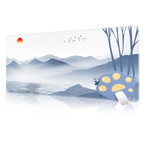 FAIRYGATE Tastatur Unterlage Schreibtisch Mousepads Mauspad weiß blau Mauspad XL Mousepad Gaming Mouse Pad Tischunterlage Large Size verbessert Präzision und Geschwindigkeit B6513-M FAIRYGATE Tastatur Unterlage Schreibtisch Mousepads Mauspad weiß blau Mauspad XL Mousepad Gaming Mouse Pad Tischunterlage Large Size verbessert Präzision und Geschwindigkeit B6513-M von FAIRYGATE