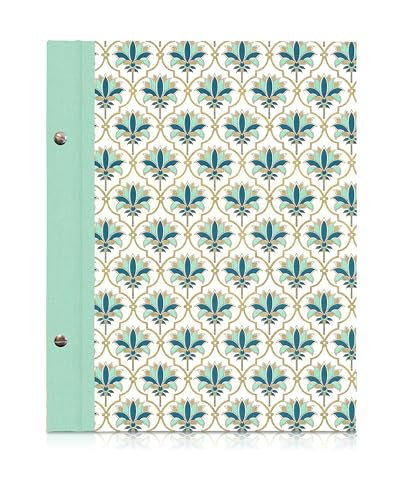 Geschäftsbuch Arabesque Mint, A4 von FAIRklemmt