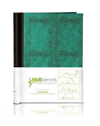 FAIRklemmt Klemmbinder Eidechse, A4 - Grün von FAIRklemmt
