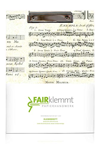 Klemmbrett Alte Musik, A4 von FAIRklemmt