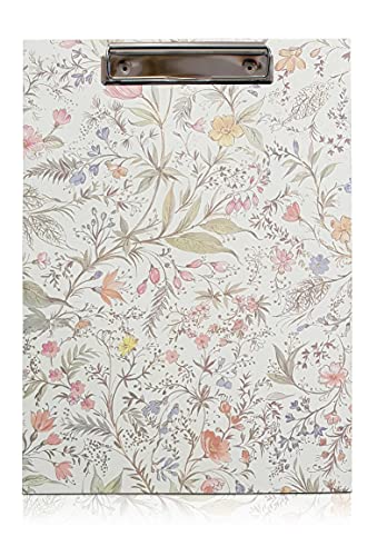 FAIRklemmt Klemmbrett Primavera, A4, weiß, Karton, 23 x 32,5 cm, 3 mm stark, Dekorpapier-Deckel, Schmetterling Clip, 75 Blatt FAIRklemmt Klemmbrett Primavera, A4, weiß, Karton, 23 x 32,5 cm, 3 mm stark, Dekorpapier-Deckel, Schmetterling Clip, 75 Blatt von FAIRklemmt