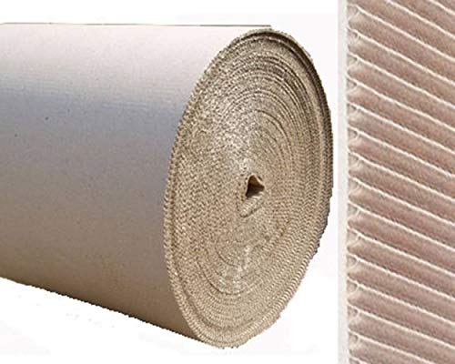 1-PACK Rollenwellpappe, Wellpappe auf Rolle, 100cm x 5m, B-Welle von FALAMBI