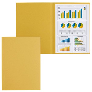 100 FALKEN Aktendeckel DIN A4 gelb von FALKEN