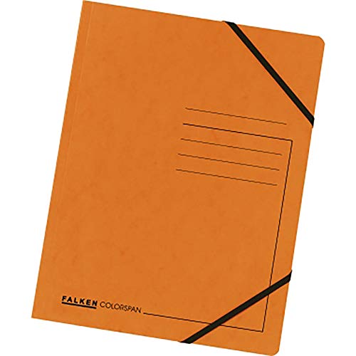 Eckspanner A4 Colorspan - intensiv orange, Karton 355 g/qm von FALKEN