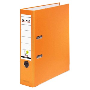 FALKEN Color Ordner orange Kunststoff 8,0 cm DIN A4 von FALKEN