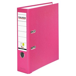 FALKEN Color Ordner pink Kunststoff 8,0 cm DIN A4 von FALKEN