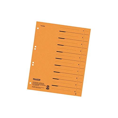 FALKEN TRENNBLAETTER A4 ORANGE PACKUNG 100 BLATT, 80001704 FALKEN TRENNBLAETTER A4 ORANGE PACKUNG 100 BLATT, 80001704 von FALKEN