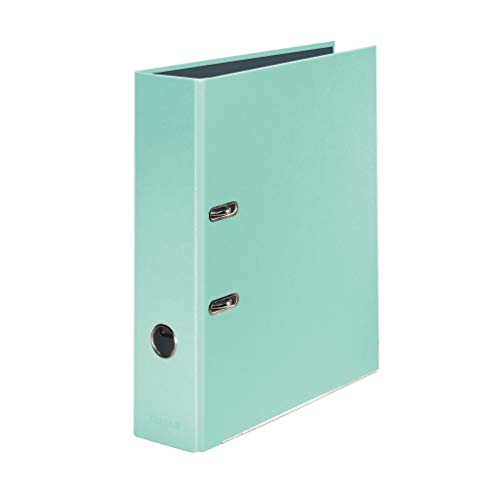 Falken PastellColor-Ordner 8 cm breit (5er Pack) DIN A4 Pastell-Farbe Minz Grün von FALKEN