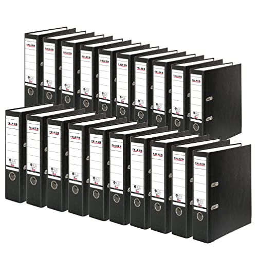 Original Falken 20er Pack Recycolor Umwelt-Ordner Öko. Made in Germany. Farbiger Papierbezug außen 8 cm breit DIN A4 schwarz Ringordner Aktenordner Briefordner CO2-Neutral Blauer Engel Original Falken 20er Pack Recycolor Umwelt-Ordner Öko. Made in Germany. Farbiger Papierbezug außen 8 cm breit DIN A4 schwarz Ringordner Aktenordner Briefordner CO2-Neutral Blauer Engel von FALKEN