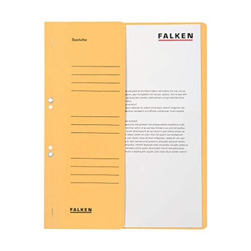 Original Falken 50er Pack Ösenhefter. Made in Germany. Aus Recycling-Karton mit halbem Vorderdeckel und Behördenheftung für DIN A4 chamois Hefter Sammelmappe Blauer Engel Original Falken 50er Pack Ösenhefter. Made in Germany. Aus Recycling-Karton mit halbem Vorderdeckel und Behördenheftung für DIN A4 chamois Hefter Sammelmappe Blauer Engel von FALKEN